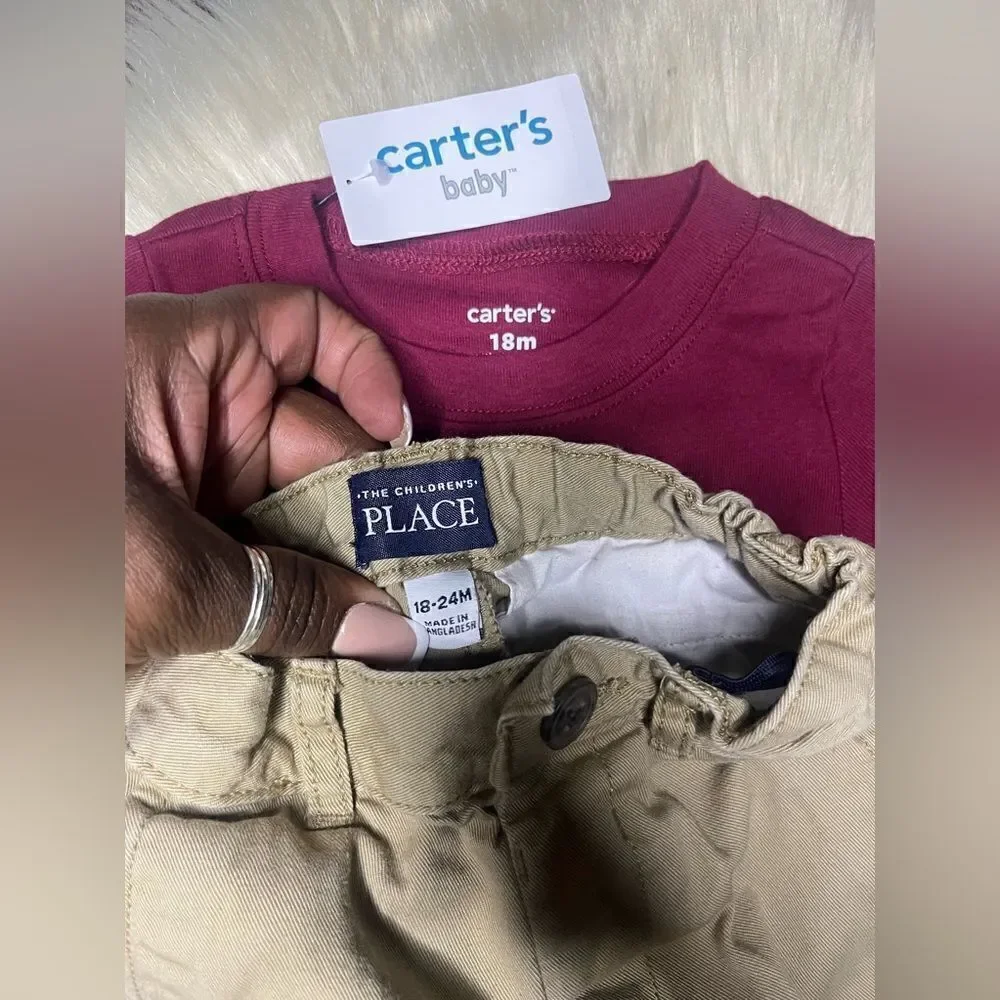 Carters/children’s place Boys 18mth outfit